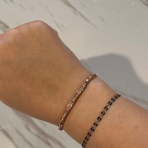 Michael Kors Rose Gold Bracelet with Crystal Accents